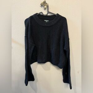 Wild Fable Midnight Black Crew Neck Sweater